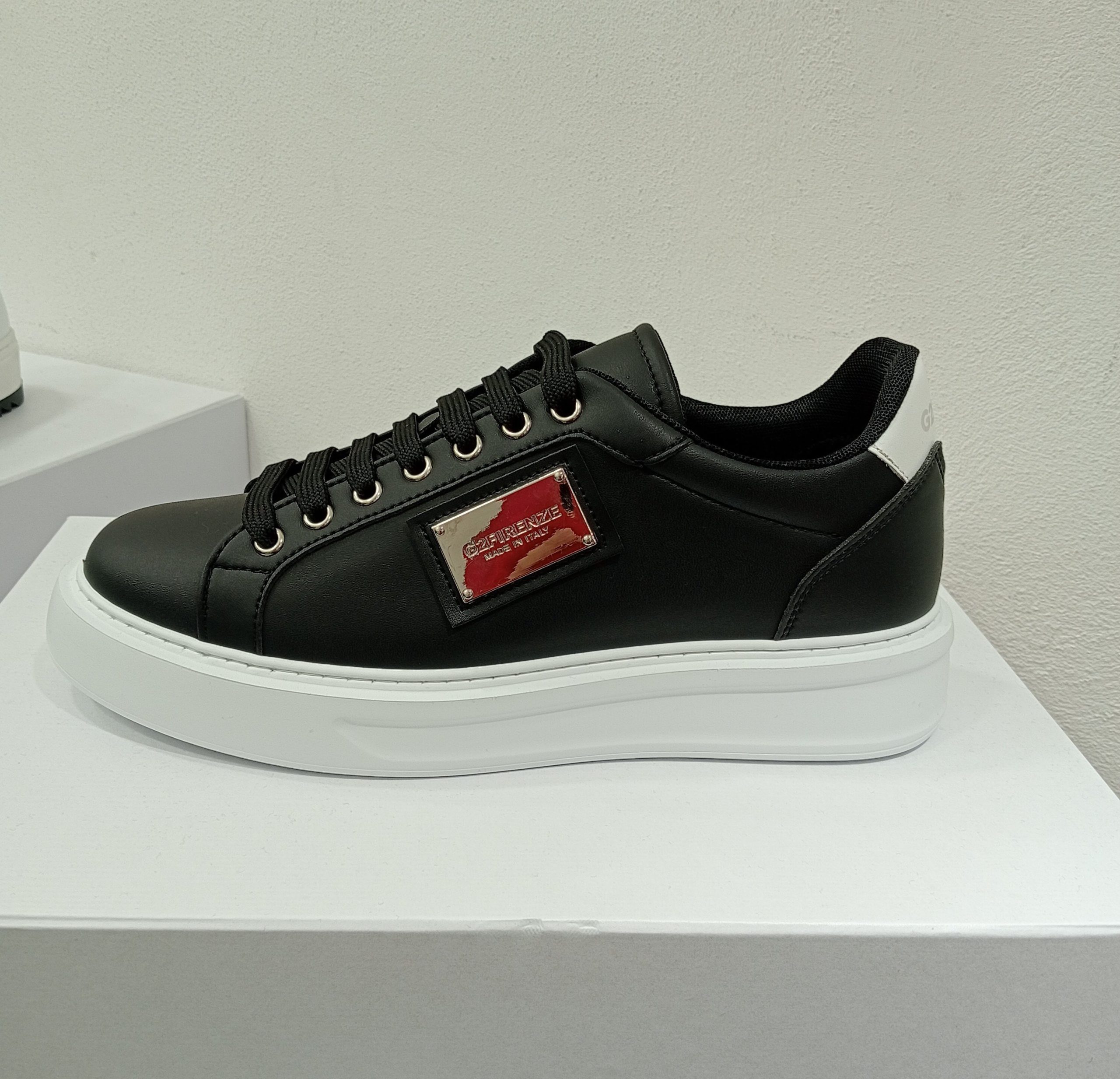 Sneakers nera in pelle art. STEELSHOES  G2FIRENZE
