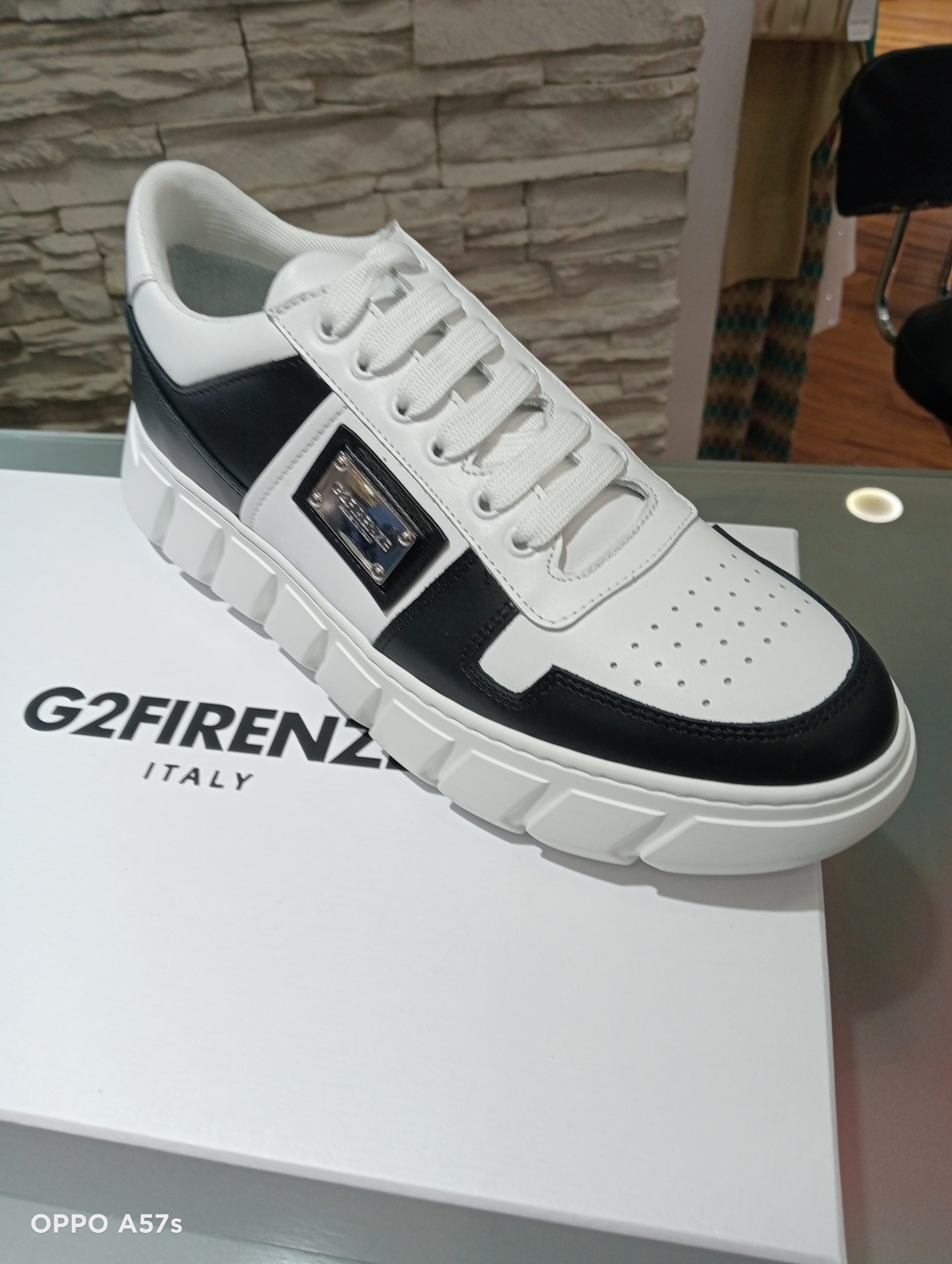 Sneakers bianca/nera art. TANK G2FIRENZE
