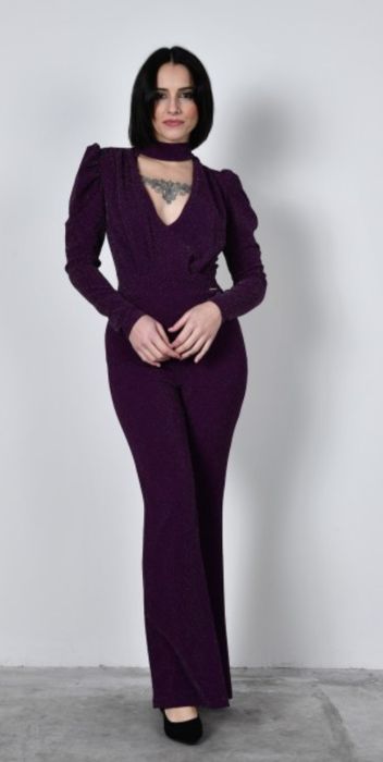 Tuta glitter a zampa art.2273H HELLEN BATTERR