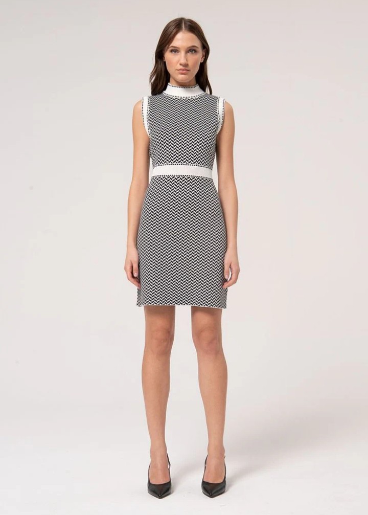 Abito in maglia jacquard art.WD6009 FRACOMINA