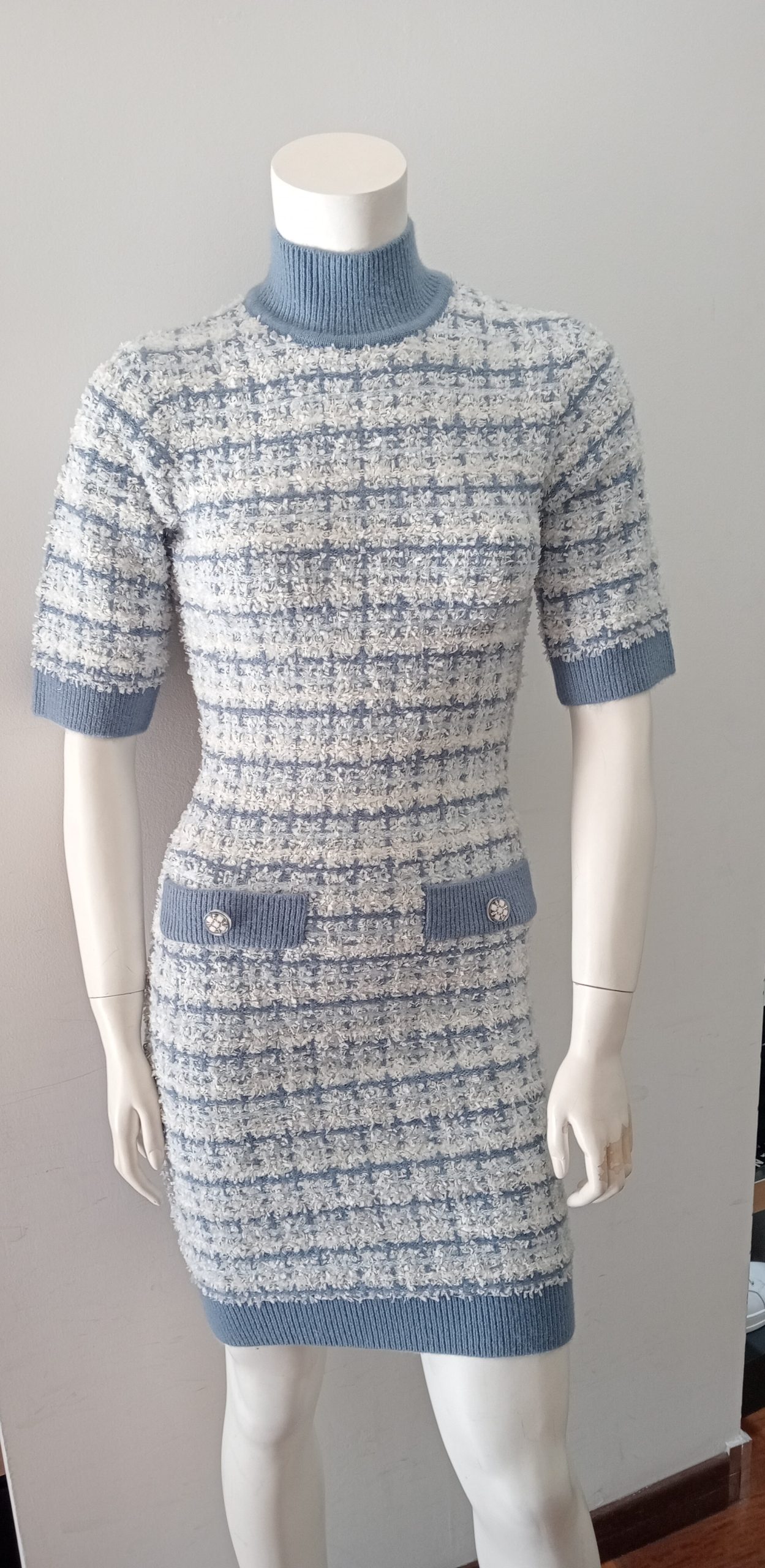 Vestito in maglia a quadri art.WD5019 FRACOMINA