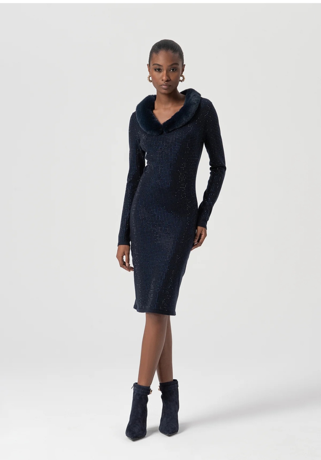 Abito in maglia con strass art. FSWD5002  FRACOMINA