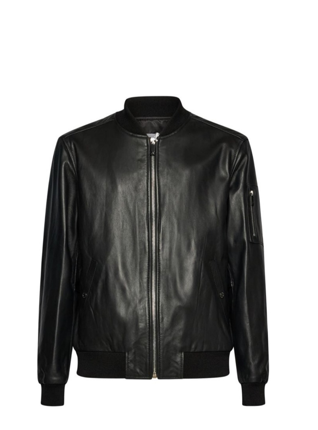 Giubbino in pelle con taschino nella manica art. GRILLUS RICHMOND